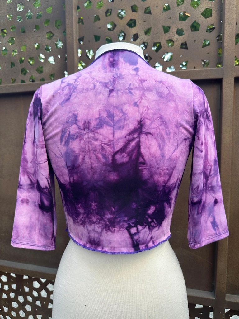 Torera estampada morado/lila