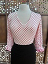 Blusa gitana lunares rojos