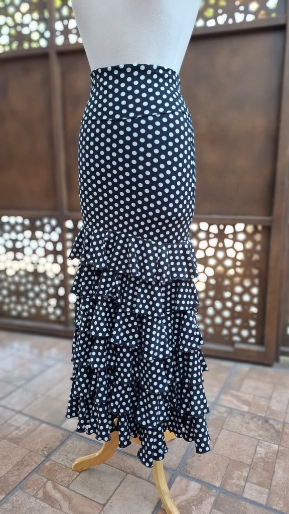 Falda gitana de lunares 