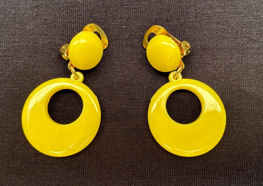 [ARE00110004] Aretes Círculo chico (Amarillo)