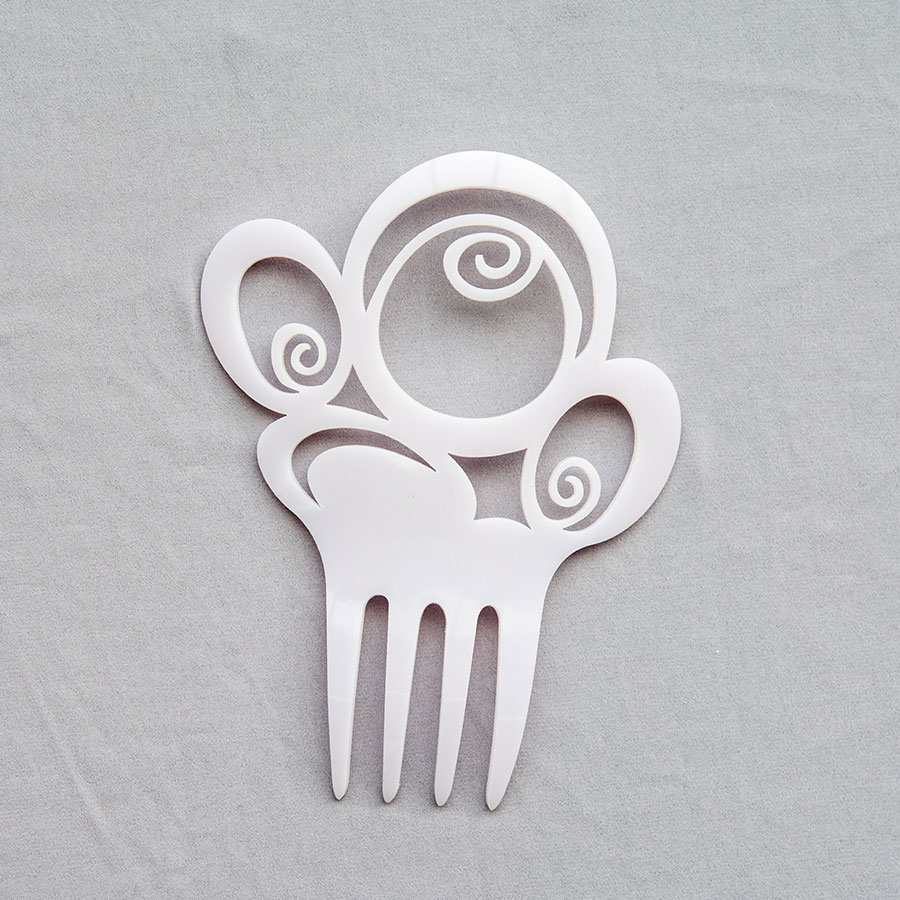[PTA00753003] Peineta Espiral mediana (Blanco)
