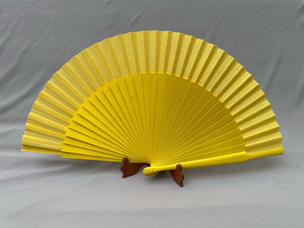 [ABA00212004] Abanico español Liso, varios colores (Amarillo)