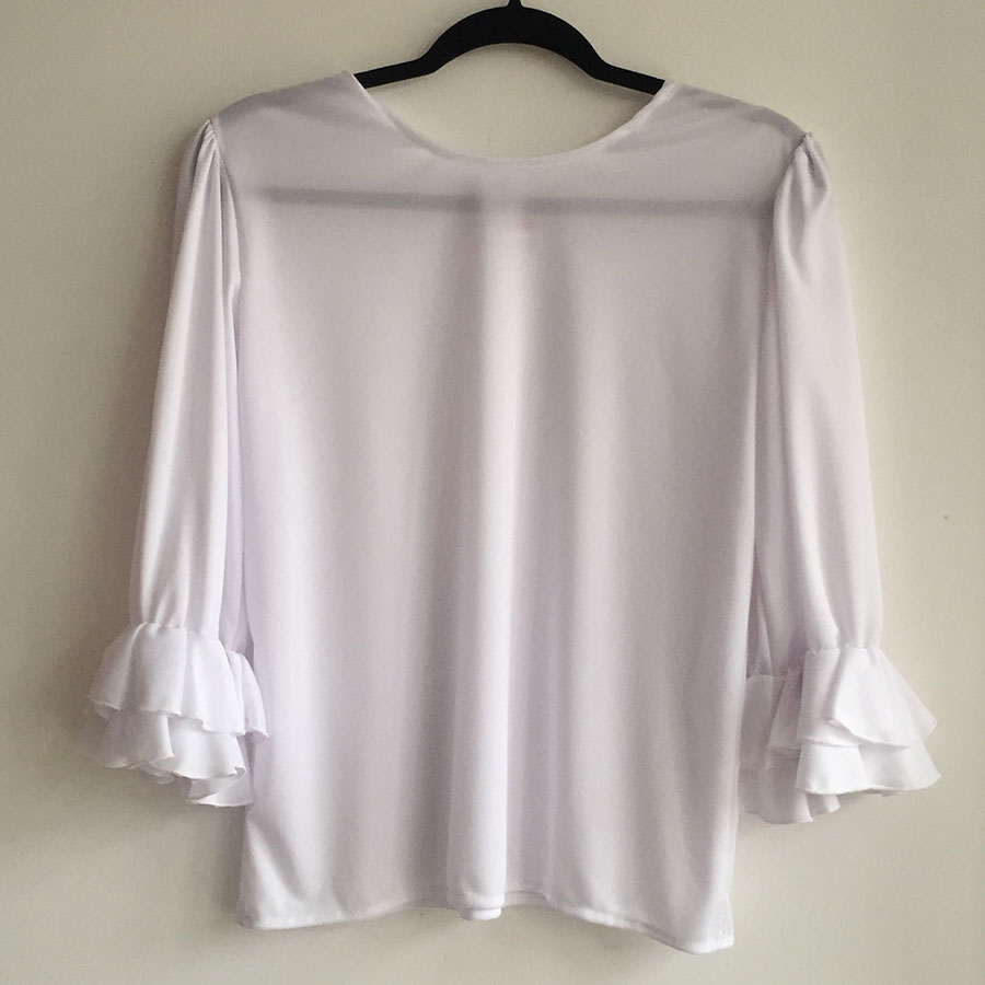 [BLU00830003TCH] Blusa Gitana blanca (CH)