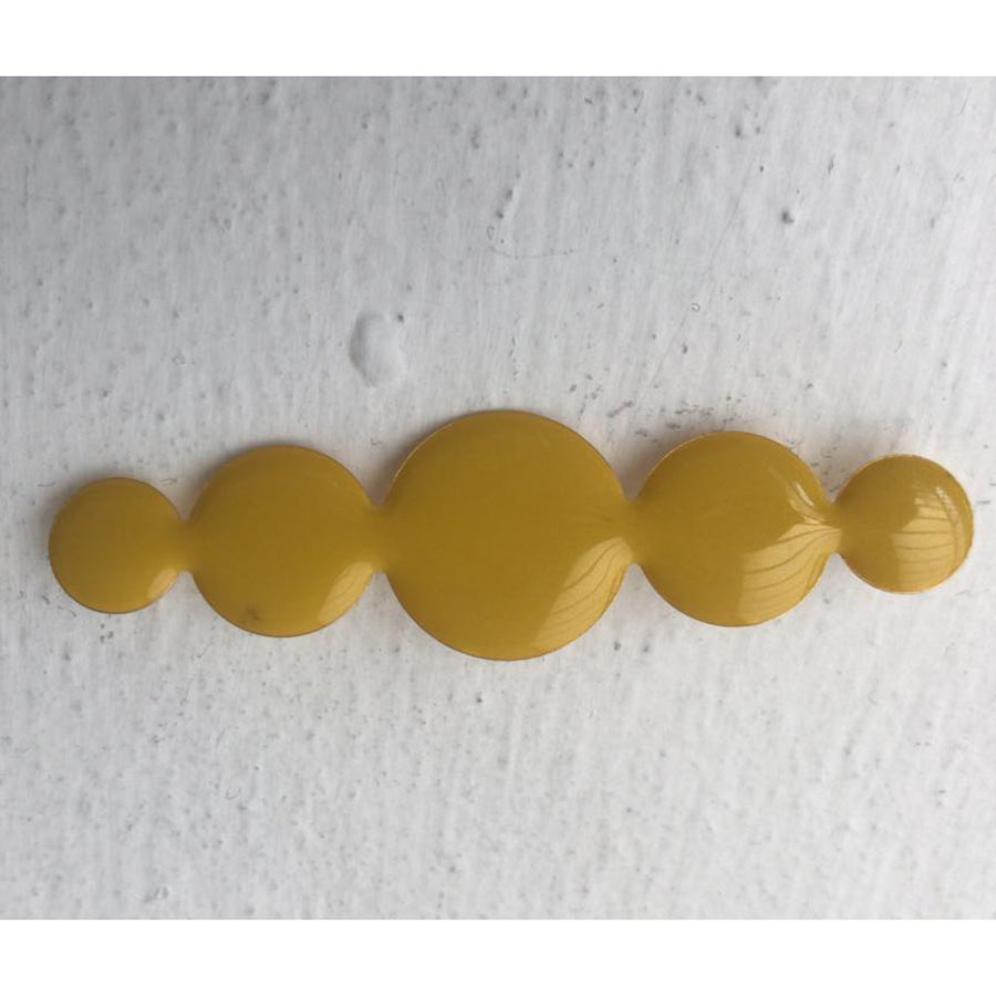 [BRO00504004] Broche esmalte círculos (Amarillo)