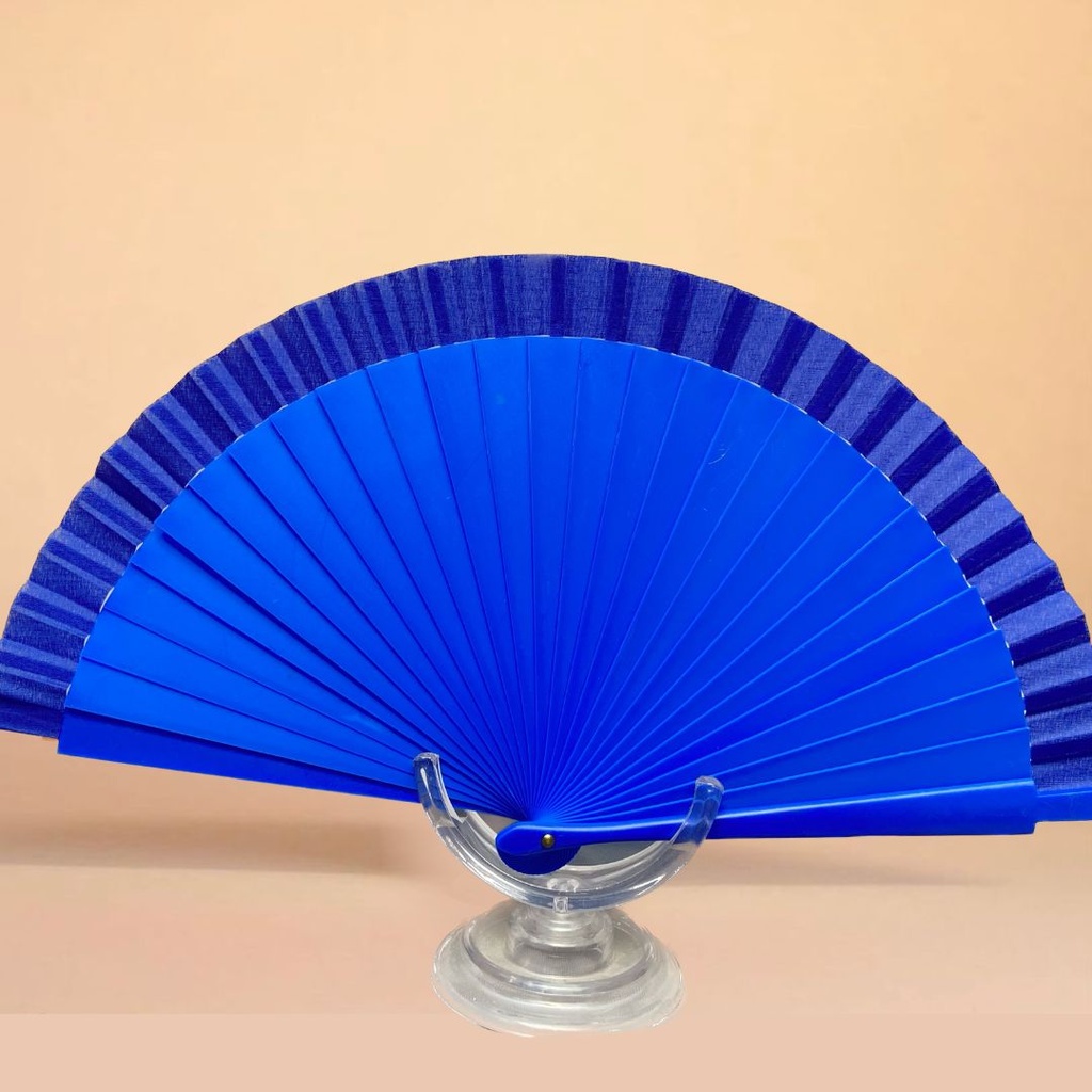 [ABA00203007] Abanico de plástico alto impacto, varios colores (Azul Rey)