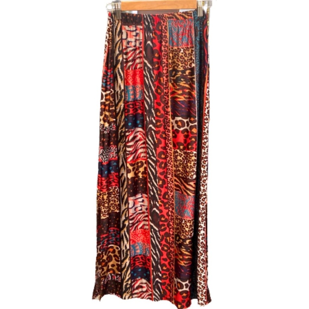 [FAF00658030TCH] Falda Recta animal print