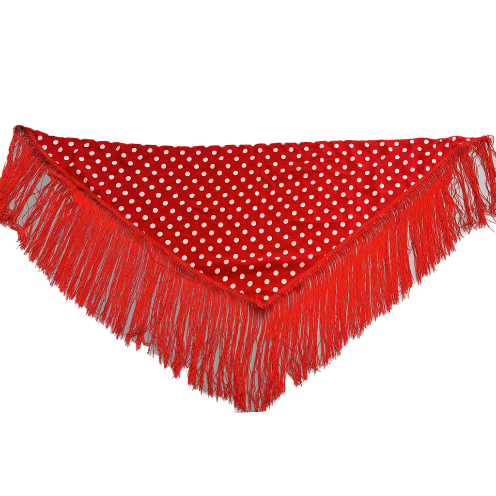 Piquillo ch rojo bolas blancas