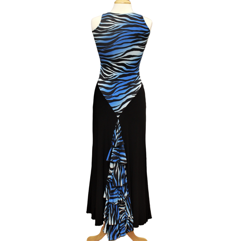 Vestido Zebra azul