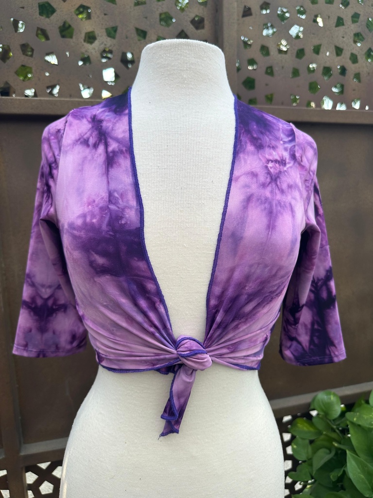 Torera estampada morado/lila