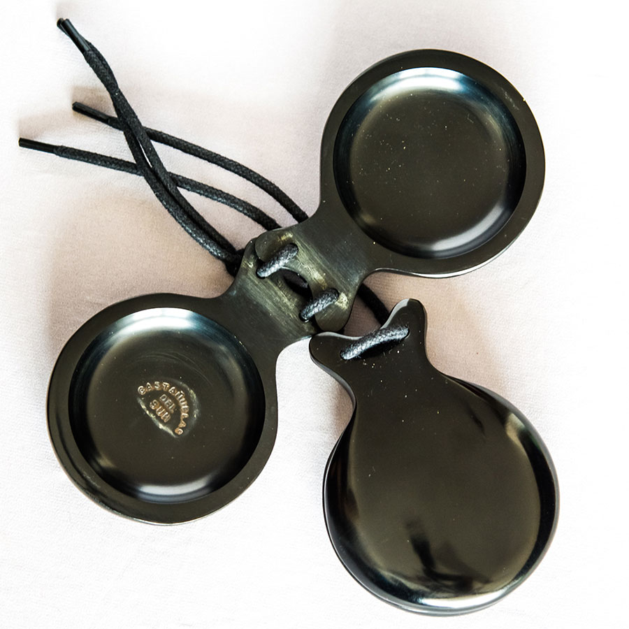 Castañuelas del sur de  Vidrio negro sin pico doble caja