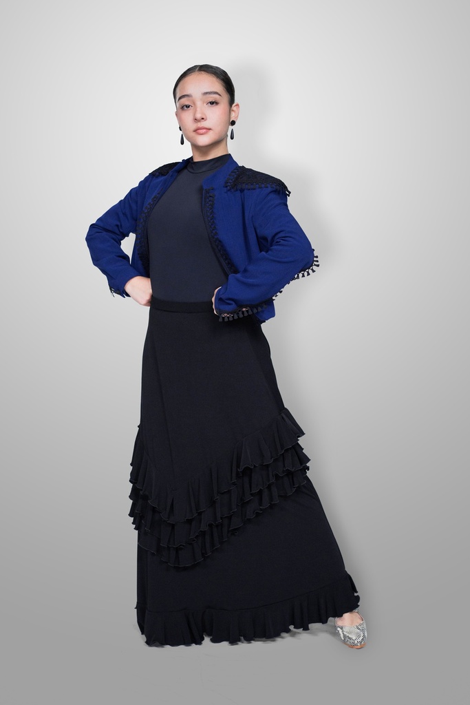 [CHAFLA02007] Chaqueta Flamenca Estocada (Azul Rey)