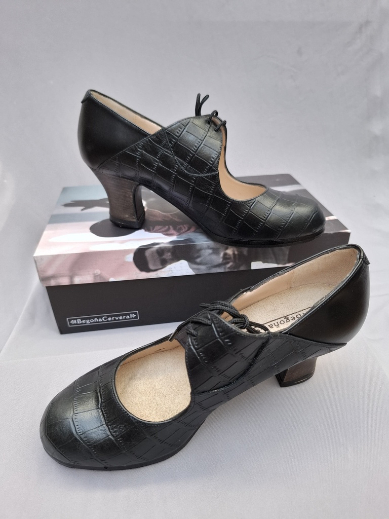 Zapato Begoña Cervera Arty Coco Negro box Negro