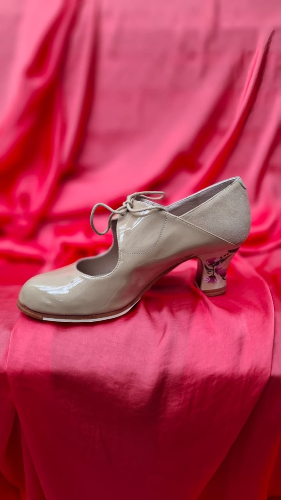 [ZBC00437T385] Zapato Begoña Cervera mod. Arty color Maquillaje Charol tacón pintado (38.5)