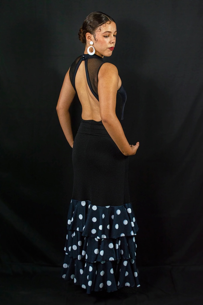 Falda gitana de lunares 