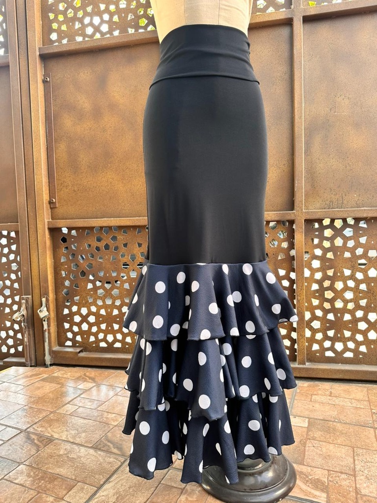 Falda gitana de lunares 