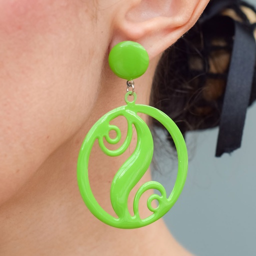 Aretes círculo calado