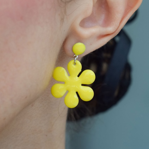 Aretes 6 pétalos
