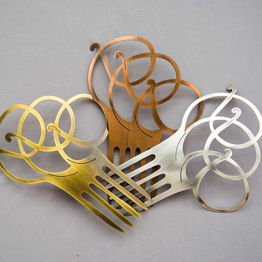 Peineta Metal Aros