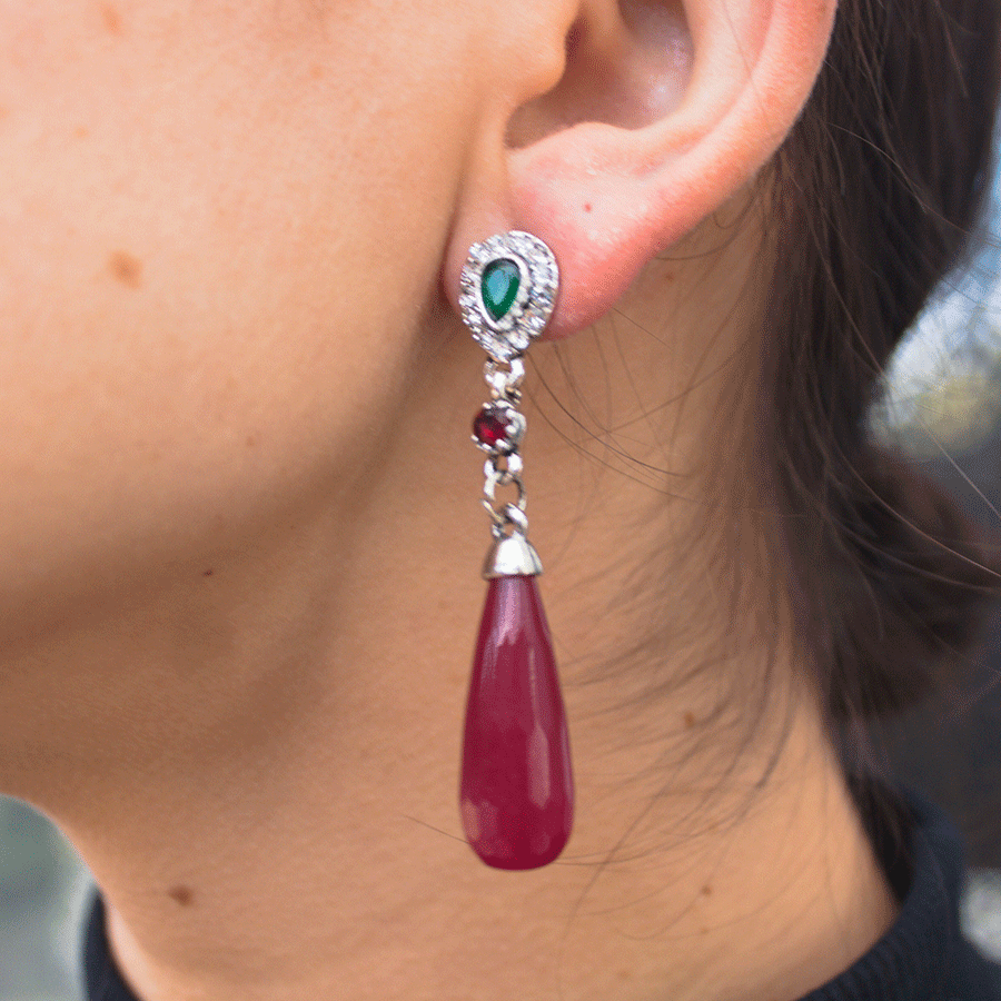 Aretes Cristal de gota