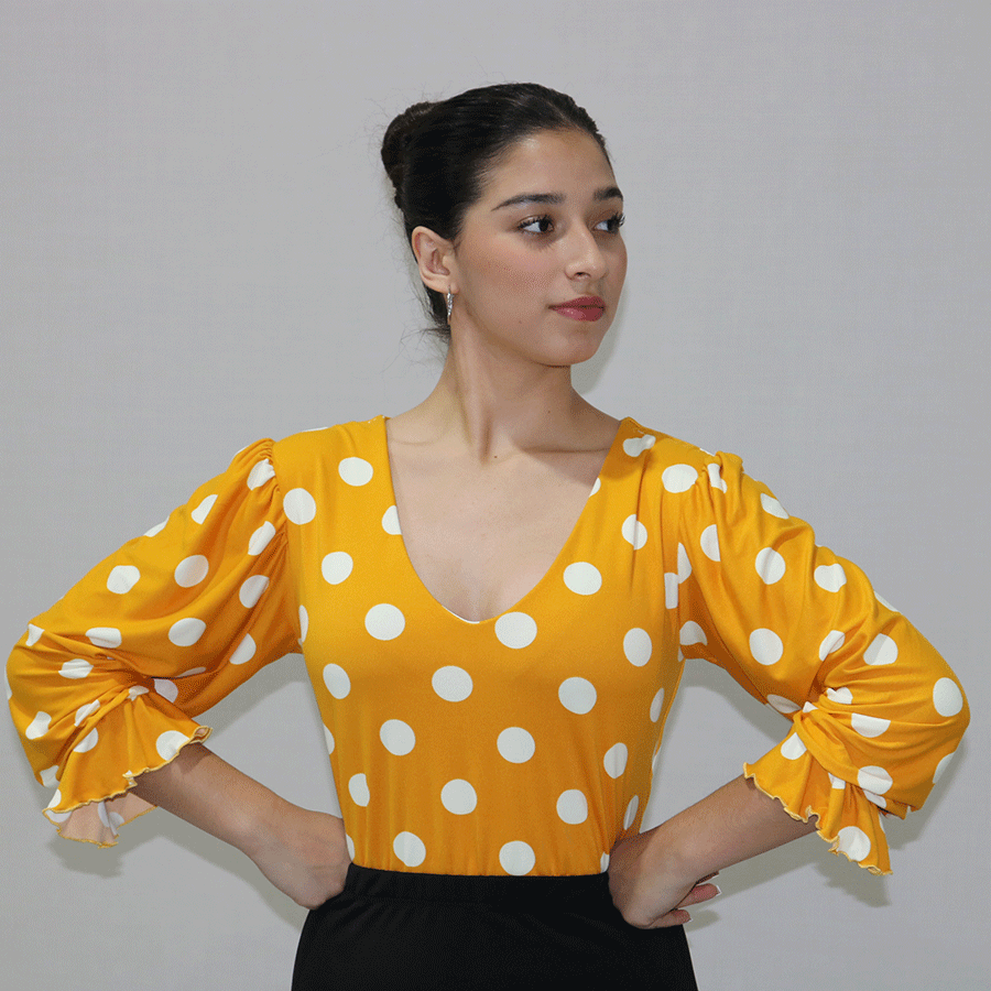 Blusa gitana lunares