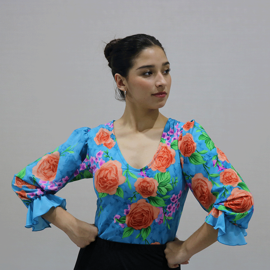 Blusa gitana Floreada