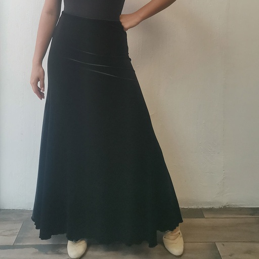 Falda flamenco 3 picos terciopelo