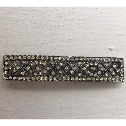 Broche rectangular con piedra