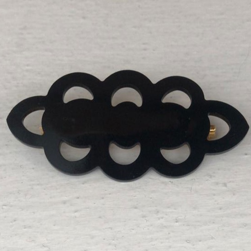Broche flor alargada