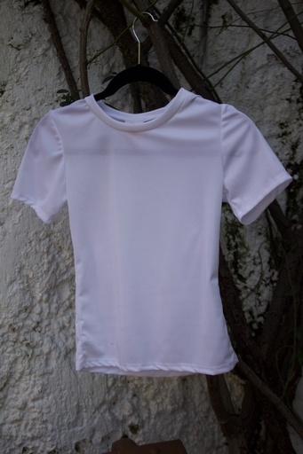 [BLU00800003] Blusa blanca manga corta