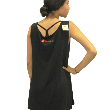 [CAM00803001TUNI] Camiseta algodón negro Mercadanza