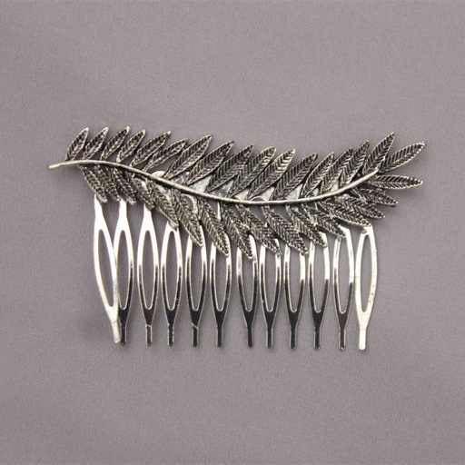 [PTA00716076] Peineta metal plateado Rama