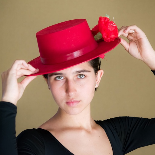 [SOM01433002] Sombrero Cordobés Rojo