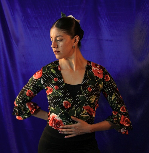 [TOR01507110TUNI] Torera flores rojas