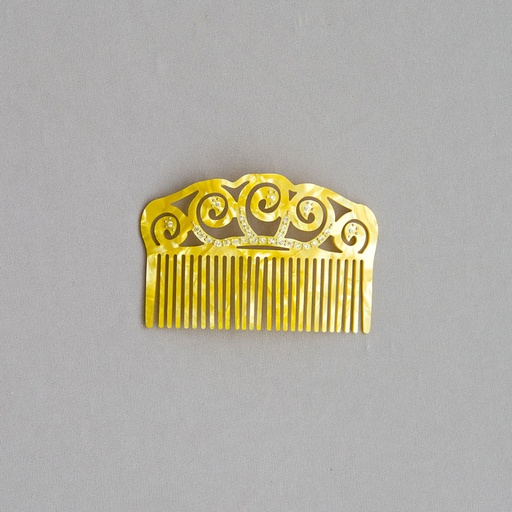 [PTA00766004] Peineta Nacarada brillos Amarillo
