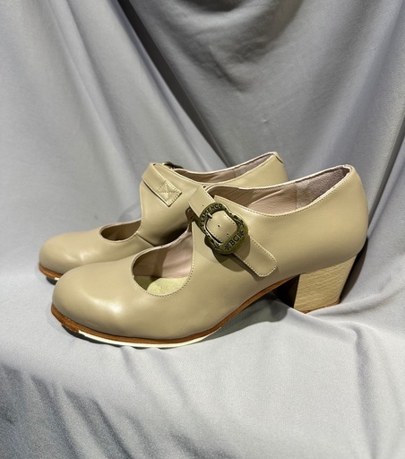 [ZBC00427] Zapato Begoña Cervera Tablas Box. Maquillaje 39.5
