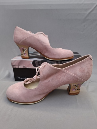 [ZBC0044839] Zapato Begoña Cervera Arty Ante Rosa ca Clavel no.39