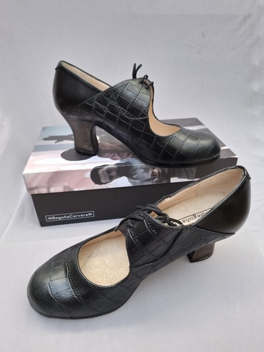 Zapato Begoña Cervera Arty Coco Negro box Negro